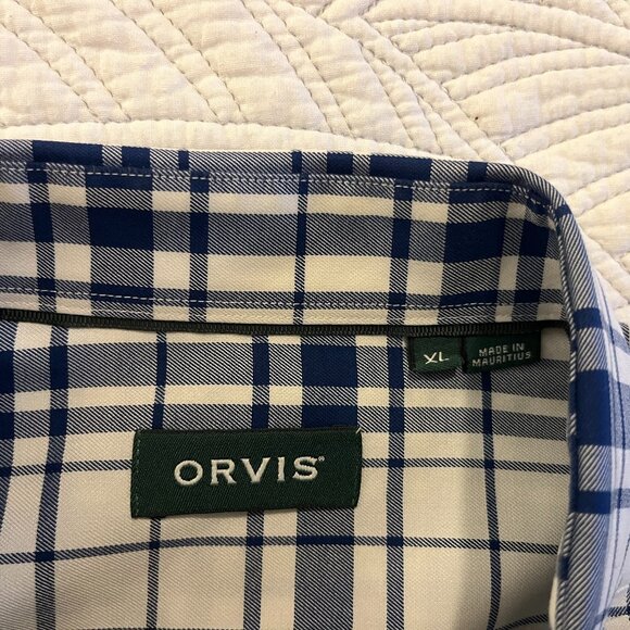 ORVIS MEN'S SZ XL WRINKLE FREE LONG SLEEVE DRESS SHIRT - Picture 2 of 8